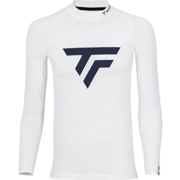 Bluza tenisowa męska Tecnifibre Tech Tee Longsleeves. Białe bluzy nierozpinane męskie TECNIFIBRE, m, bez wzorów, bez ramiączek, bez kaptura. Za 199.00 zł.