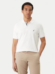 Nautica Polo Cabin NCCR0110 Biały Classic Fit. Białe koszulki polo męskie Nautica, m, bez wzorów, z bawełny, bez kołnierzyka, bez ramiączek. Za 129.99 zł.