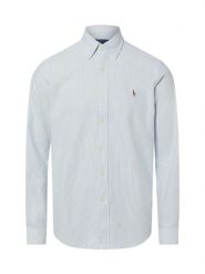 Polo Ralph Lauren Męska koszula casualowa - Custom Fit Mężczyźni Modern Fit Bawełna niebieski|biały w paski, XXL. Białe koszule męskie Polo Ralph Lauren, m, bez wzorów, z bawełny, bez kołnierzyka, bez ramiączek. Za 829.95 zł.