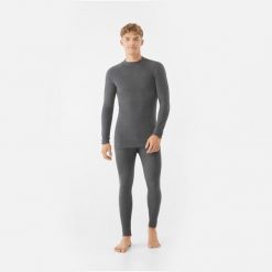 Bielizna męska VIKING Shuter Merino Man Set. Szara bielizna termoaktywna męska Viking, l, bez wzorów, bez ramiączek, narciarskie. Za 312.99 zł.
