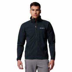 Kurtka softshellowa męska Columbia Heather Canyon II Jacket. Czarne kurtki softshell męskie Columbia, m, bez wzorów, z softshellu, bez kaptura, trekkingowe. W wyprzedaży za 364.05 zł.