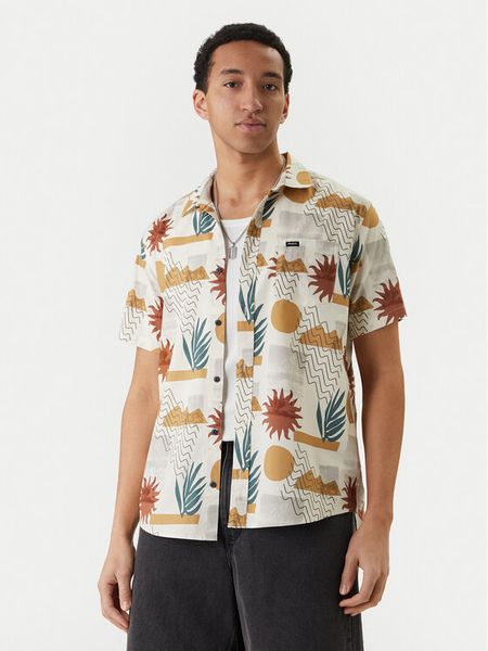 RVCA Koszula Anytime AVYWT00489 Écru Regular Fit. Białe koszule męskie RVCA, m, bez wzorów, z bawełny, bez kołnierzyka, bez ramiączek. Za 299.99 zł.