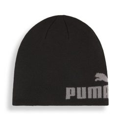 Młodzieżowa czapka beanie Essentials średniej głębokości bez mankietu PUMA Black. Czarna czapki męskie Puma, bez wzorów, eleganckie. Za 69.00 zł.