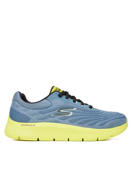 Skechers Sneakersy Go Walk Flex-Brendon 216687/SLT Niebieski. Niebieskie buty sportowe na co dzień męskie Skechers, m, bez wzorów, z materiału, bez ramiączek, bez kaptura. Za 189.99 zł.