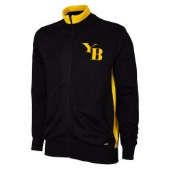 Kurtka/bluza piłkarska retro dla dorosłych BSC Young Boys 1970 - Czarna. Czarne bluzy nierozpinane męskie COPA FOOTBALL, xs, bez wzorów, retro, bez ramiączek, bez kaptura. Za 425.44 zł.