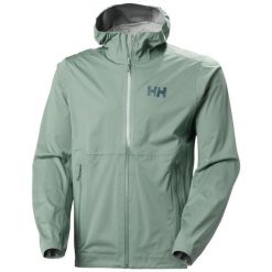 Kurtka wodoodporna Helly Hansen Momentum 3L Stretch. Zielone kurtki męskie Helly Hansen, l, bez wzorów, bez ramiączek, bez kaptura. Za 1,036.50 zł.
