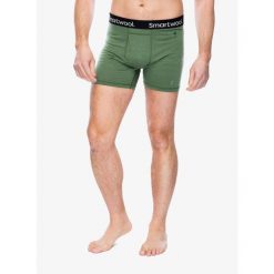 Bokserki termoaktywne męskie Smartwool Merino Boxer Brief Boxed. Zielone bielizna termoaktywna męska Smartwool, l, bez wzorów, bez ramiączek. Za 189.99 zł.
