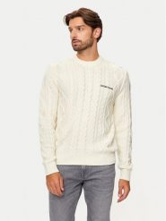 Guess Jeans Sweter M4BR34 Z3HN2 Écru Regular Fit. Kardigany męskie Guess Jeans, l, z aplikacjami, z jeansu, bez ramiączek. Za 239.99 zł.