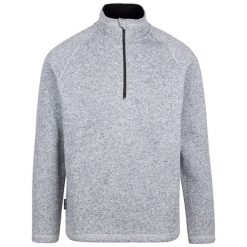 Bluza Męska Corsham Marl Half Zip Fleece Top. Szare bluzy nierozpinane męskie Trespass, m, bez wzorów, sportowe, bez ramiączek, bez kaptura. Za 132.99 zł.