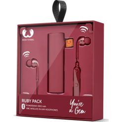 Słuchawki dokanałowe FRESH N REBEL Gift Pack Vibe Wireless Czerwony + powerbank Ruby. Czerwone słuchawki bluetooth FRESH N REBEL. Za 134.85 zł.