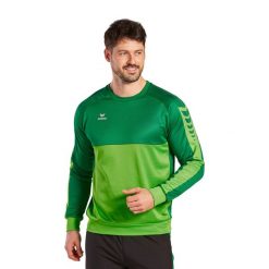 Bluza Erima Six Wings. Zielone bluzy nierozpinane męskie Erima, m, bez wzorów, z materiału, sportowe, bez ramiączek, bez kaptura. Za 208.50 zł.