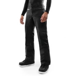 Męskie spodnie snowboardowe hardshell Siroko P5 Aino Black. Czarne spodnie narciarskie i snowboardowe męskie SIROKO, bez wzorów, z hardshellu, narciarskie. Za 718.00 zł.