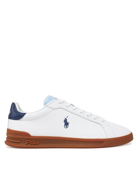 Polo Ralph Lauren Sneakersy Heritage Court II 809965072001 Biały. Białe buty sportowe na co dzień męskie Polo Ralph Lauren, m, bez wzorów, ze skóry, bez ramiączek, bez kaptura. Za 359.99 zł.