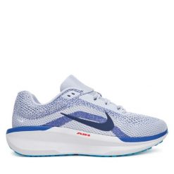 Buty do biegania Nike. Niebieskie buty do biegania męskie Nike, bez wzorów, bez zapięcia, do biegania. Za 409.99 zł.
