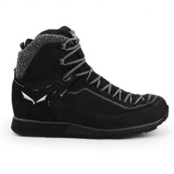 Buty trekkingowe męskie Salewa MS Mtn Trainer 2 Winter. Czarne buty trekkingowe męskie Salewa, bez wzorów, z materiału, sportowe, za kostkę, bez obcasa, bez zapięcia. Za 1,219.99 zł.