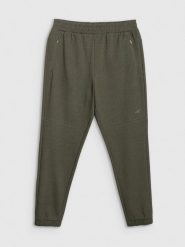 4F Spodnie dresowe joggery męskie - khaki XXL. Brązowe długie spodnie sportowe męskie 4f, bez wzorów, z dresówki. Za 159.99 zł.
