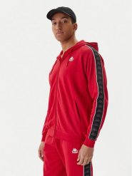 Kappa Bluza Banda Zamin 3 331U3ZW Czerwony Regular Fit. Czerwone bluzy rozpinane męskie Kappa, m, bez wzorów, z bawełny, bez ramiączek, bez kaptura. Za 229.99 zł.