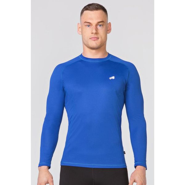 Koszulka termoaktywna z długim rękawem fitness męska Rough Radical Fury LS. Niebieskie bielizna termoaktywna męska ROUGH RADICAL, m, bez wzorów, bez ramiączek, na fitness i siłownię. W wyprzedaży za 59.99 zł.