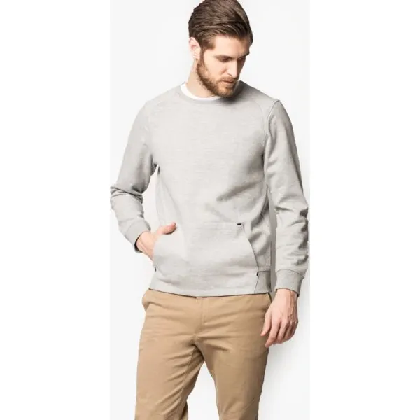 Confront Bluza Lima , szary, rozmiar XXL. Szare bluzy nierozpinane męskie Confront, m, bez wzorów, z bawełny, klasyczne, bez ramiączek, bez kaptura. W wyprzedaży za 59.99 zł.