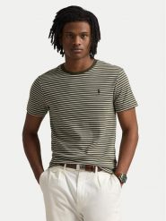 Polo Ralph Lauren T-Shirt 710961128001 Brązowy Custom Fit. Brązowe koszulki polo męskie Polo Ralph Lauren, m, bez wzorów, z bawełny, bez kołnierzyka, bez ramiączek. Za 309.99 zł.