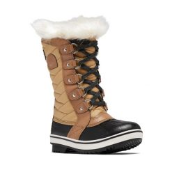 Śniegowce juniorskie Sorel Tofino II. Brązowe buty trekkingowe męskie Sorel, na zimę, bez wzorów, sportowe, bez obcasa, bez zapięcia. W wyprzedaży za 469.00 zł.