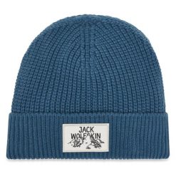 Czapka Jack Wolfskin. Niebieskie czapki męskie Jack Wolfskin, bez wzorów, sportowe. Za 89.99 zł.