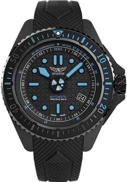 Zegarek męski Aviator V.1.43.5.369.6 czarny. Czarne zegarki męskie Aviator. Za 4,490.00 zł.