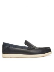Clarks Mokasyny Bratton Loafer 26181278 Granatowy. Niebieskie mokasyny męskie Clarks, ze skóry, bez zapięcia. Za 279.99 zł.