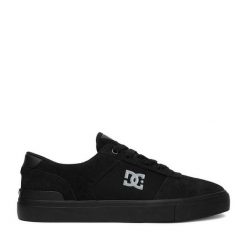 Tenisówki DC Shoes. Czarne trampki męskie DC Shoes, bez wzorów, bez zapięcia. Za 249.99 zł.