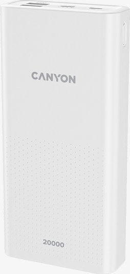 Powerbank Canyon PB-2001 20000mAh Biały. Białe powerbanki Canyon. Za 185.22 zł.
