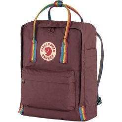 Plecak turystyczny Fjällräven Kanken Rainbow. Czerwone plecaki męskie Fjällräven, bez wzorów. W wyprzedaży za 395.05 zł.