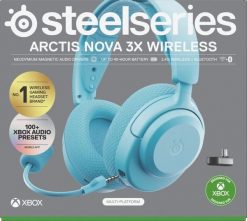 Steelseries Arctis Nova 3X Zestaw słuchawkowy Bezprzewodowy Opaska na głowę Muzyka/dzień powszedni Bluetooth Kolor Aqua. Słuchawki bluetooth STEELSERIES. Za 428.84 zł.