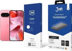 Smartfon Pixel 9 5G 12/128GB Różowy (GA05841-GB) + FlexibleGlass + Etui Clear Case. Czerwone smartfony Google. Za 2,350.00 zł.