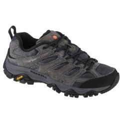 Buty trekkingowe męskie Merrell Moab 3 Ventilator. Szare buty trekkingowe męskie Merrell, bez wzorów, z materiału, bez zapięcia. Za 499.99 zł.
