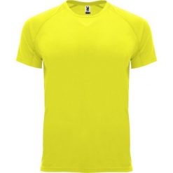 Męska Koszulka Sportowa Z Krótkim Rękawem Bahrain. Żółte t-shirty sportowe męskie ROLY, m, bez wzorów, sportowe, bez ramiączek. Za 25.99 zł.