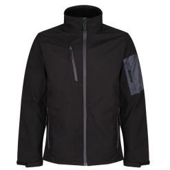 Wyróżniająca Się Męska Kurtka Softshell Arcola 3warstwowa (wodoodporna I. Czarne kurtki softshell męskie Regatta, m, bez wzorów, z softshellu, bez kaptura, trekkingowe. Za 355.99 zł.