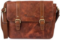 Torba męska skórzana na laptopa ramię komputer duża nubuk brązowa Beltimore N16. Brązowe torby na laptopa męskie Beltimore, bez wzorów, z nubiku, duże. Za 499.24 zł.