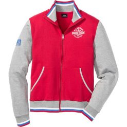 Bluza rozpinana Regular Fit bonprix czerwono-jasnoszary melanż. Bluzy rozpinane męskie marki Cropp. Za 59.99 zł.
