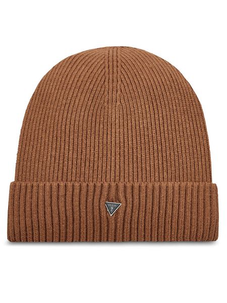 Guess Czapka AM9430 POL01 Brązowy. Brązowe czapki męskie Guess, na zimę, z aplikacjami, z materiału. Za 229.99 zł.