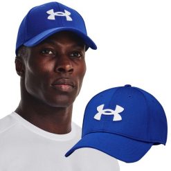 Czapka z daszkiem męska Under Armour Blitzing Cap. Niebieskie czapki męskie Under Armour, bez wzorów, sportowe. Za 79.99 zł.