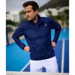 Męska Tennis/Padel Kurtka wiatrówka. Niebieskie kurtki męskie NORDICDOTS, m, bez wzorów, bez ramiączek, bez kaptura. Za 400.00 zł.