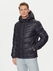 Guess Kurtka puchowa M5RL45 WCQA2 Granatowy Regular Fit. Niebieskie kurtki męskie Guess, l, z aplikacjami, z puchu, bez ramiączek, bez kaptura. Za 809.99 zł.