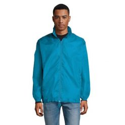 Kurtka Wiatrówka Unisex Dla Dorosłych. Niebieskie kurtki męskie SOL'S, s, bez wzorów, sportowe, bez ramiączek, bez kaptura. Za 72.99 zł.