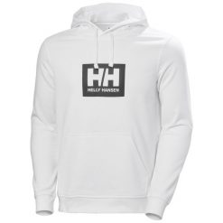 Bluza z kapturem Helly Hansen Box. Białe bluzy z kapturem męskie Helly Hansen, m, bez wzorów, z bawełny, z kapturem. Za 368.00 zł.