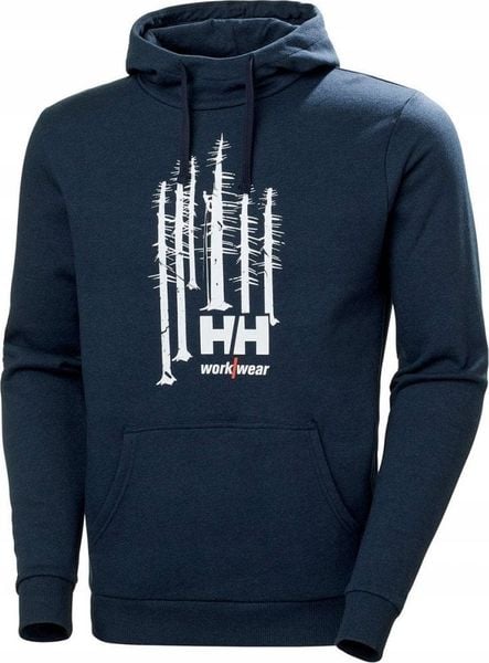 Helly Hansen Bluza Helly Hansen Graphic Hoodie Navy Melange. Niebieskie bluzy nierozpinane męskie Helly Hansen, m, bez wzorów, bez ramiączek, bez kaptura. Za 278.10 zł.