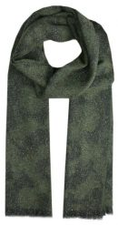 Męski Szalik z Wełną i Jedwabiem - V. Fraas - Zieleń, Moro. Zielone szaliki męskie V. Fraas, na zimę, bez wzorów, z jedwabiu, eleganckie. Za 169.00 zł.