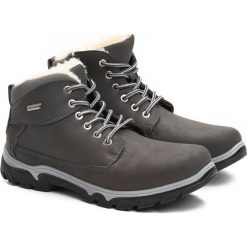Szare Trapery Masterwork. Szare buty zimowe męskie Born2be. Za 99.99 zł.