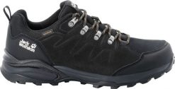 Buty trekkingowe męskie Jack Wolfskin Refugio Texapore Low czarne r. 44 1/2. Czarne buty trekkingowe męskie Jack Wolfskin, bez wzorów, bez zapięcia. Za 365.40 zł.