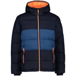 Kurtka puchowa męska CMP 32Z2957. Niebieskie kurtki narciarskie i snowboardowe męskie CMP, na zimę, m, bez wzorów, z puchu, bez kaptura, narciarskie. Za 349.99 zł.