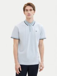 Tom Tailor Polo 1040822 Błękitny Regular Fit. Niebieskie koszulki polo męskie Tom Tailor, m, bez wzorów, z bawełny, bez kołnierzyka, bez ramiączek. Za 69.99 zł.